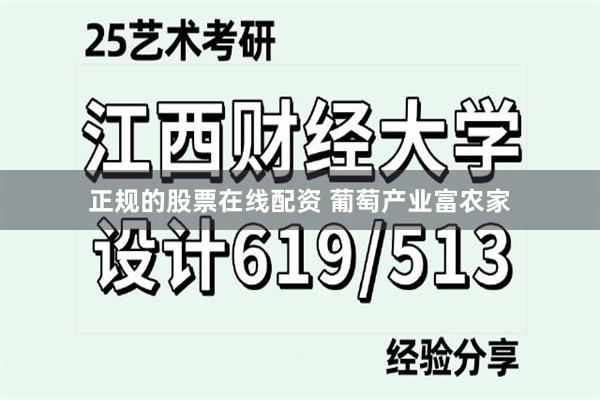 正规的股票在线配资 葡萄产业富农家